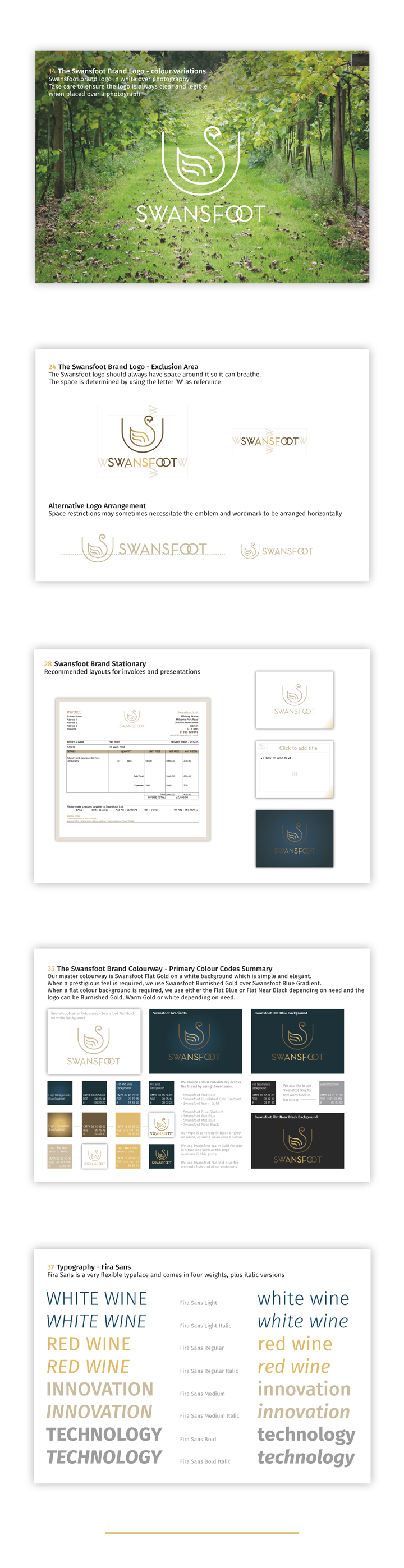 Swansfoot Brand - Theory Unit Graphic Design and Website Development